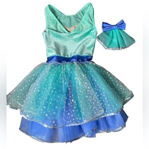 Weissman Girls Dance Costume Size 4/5 with Bow